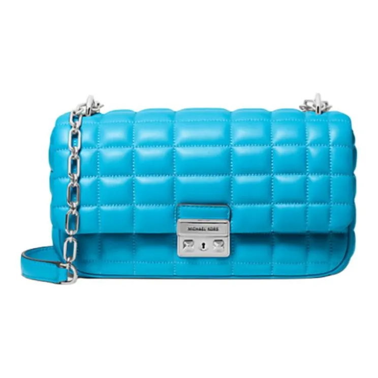 MICHAEL KORS Quilted Leather Handbag, Shoulder Bag Women's Santorini Blue