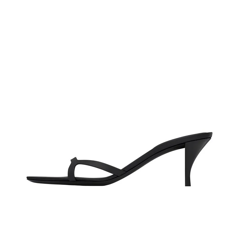 SAINT LAURENT Odor Resistant Slide Slippers Women's Black