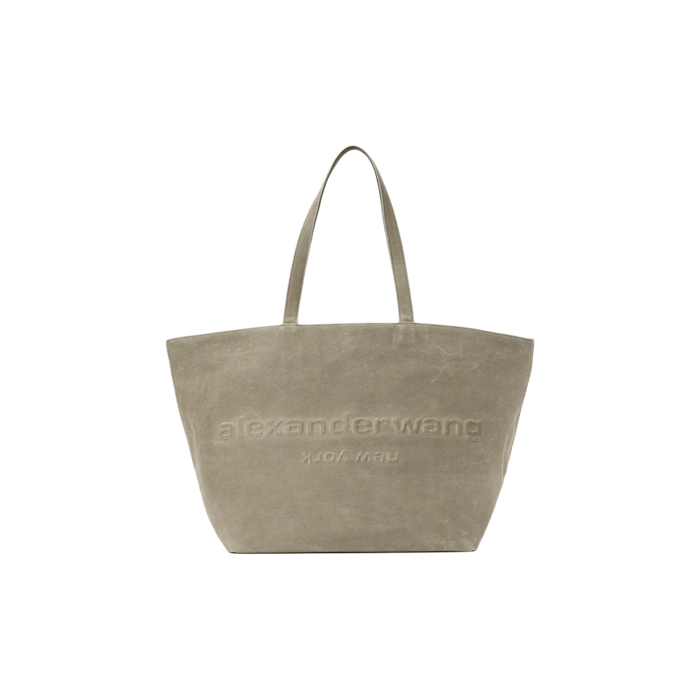 Alexander Wang Cotton Tote Bag, Shopping Bag, Handbag Tubas Women's Khaki