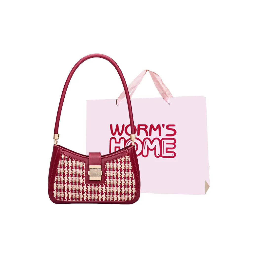 Worm's Home ПУ (полиуретан) Сумка для свадьбы Сумка через плечо Стандартная Женская Красная