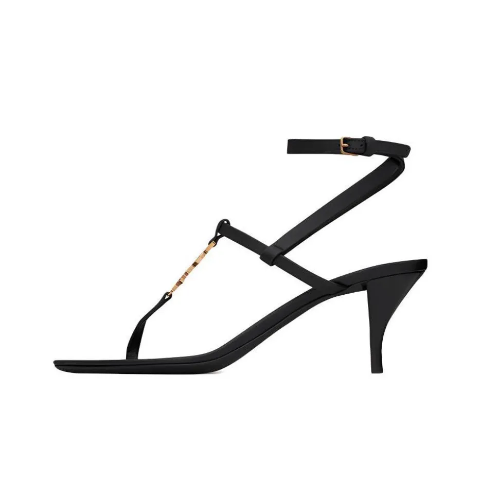 SAINT LAURENT Cassandre Open Toe Sandals Women's