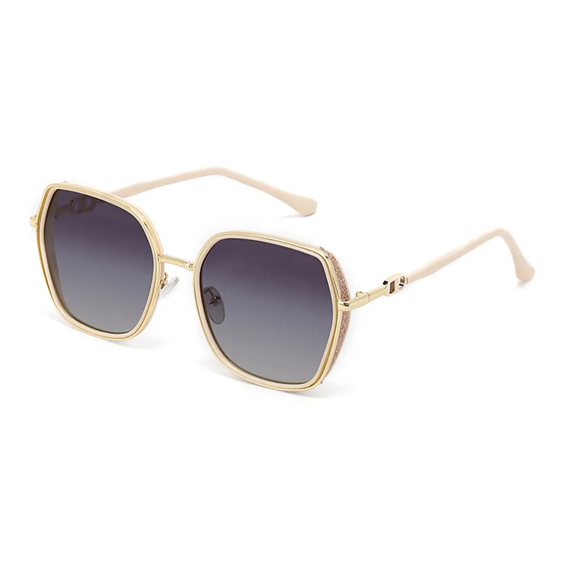 Cranta Komeia PC Metal Square Sunglasses Women's