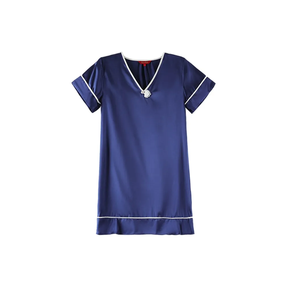Silk Boundary Nightgown Women's