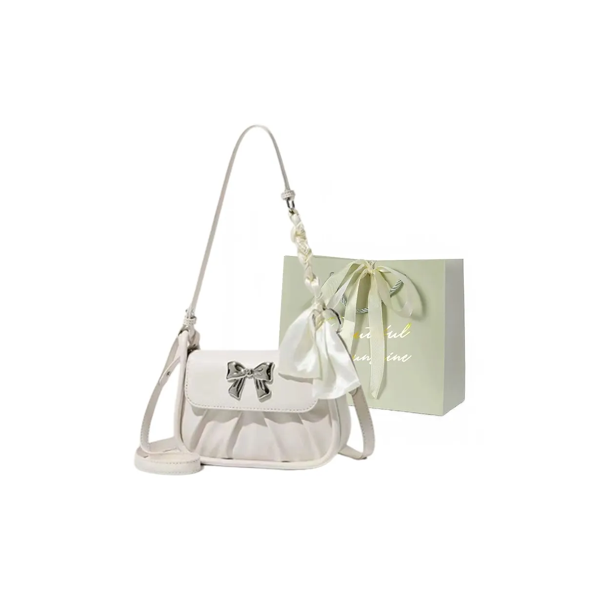 JIANGLIDA ПУ (полиуретан) Сумка через плечо Женская Черная Белая