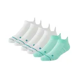 화이트 2쌍, 블루 1쌍, 통기성 좋은 및 편안함, 답답하지 않음, 러닝 양말 [3쌍]
