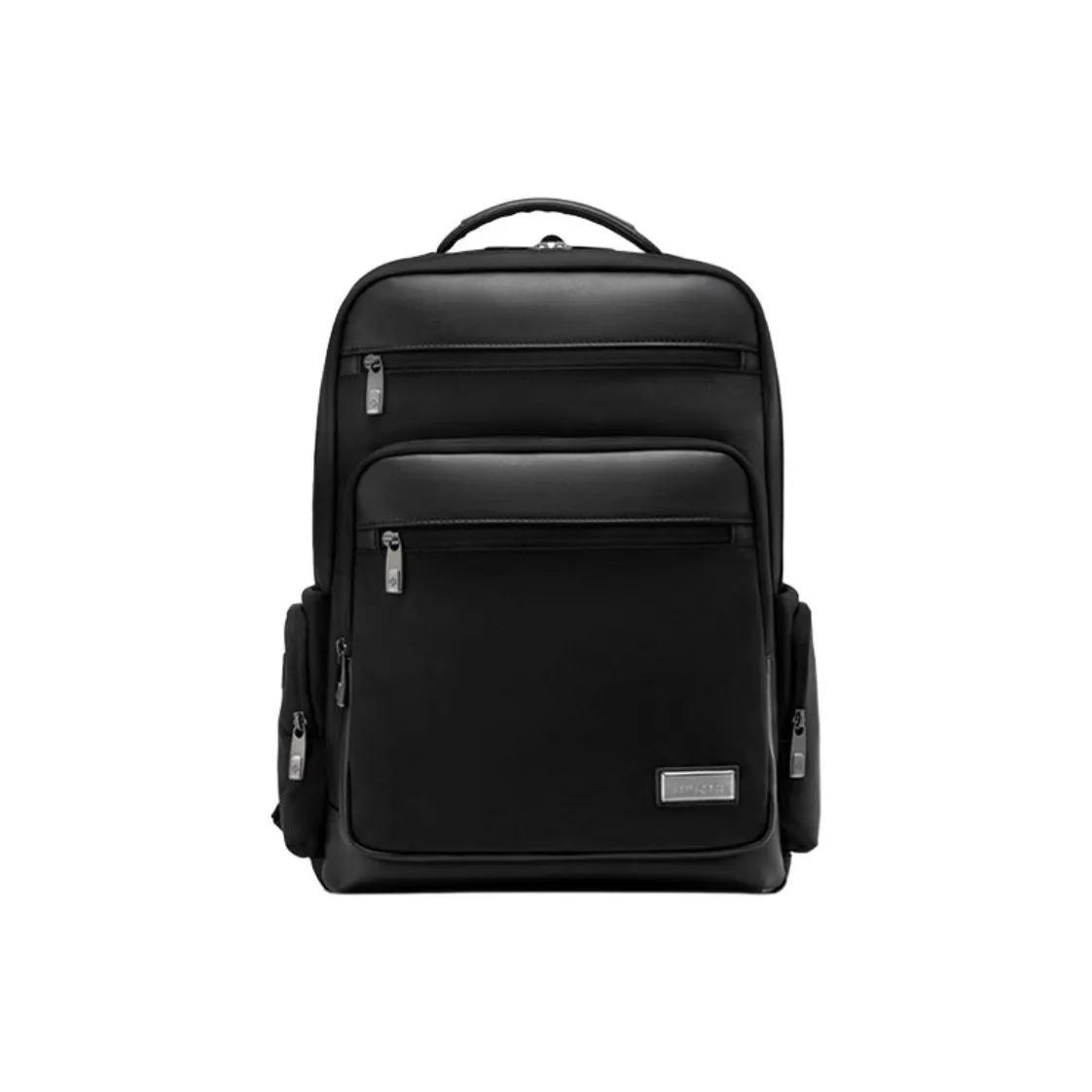 SAMSONITE With Cow Leather Backpack Medium Size Men's Black