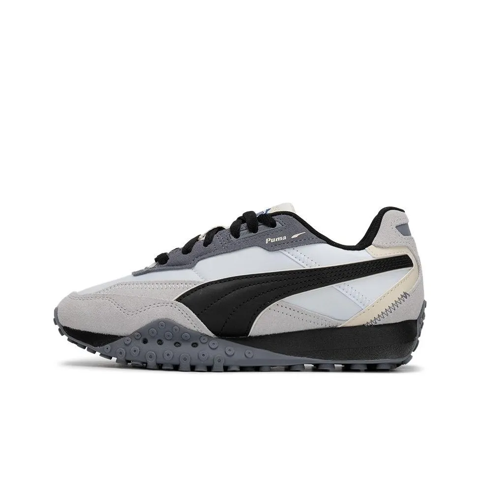 PUMA Blktop Rider Lightweight Low Top Casual Running Shoes Unisex White Gray Black