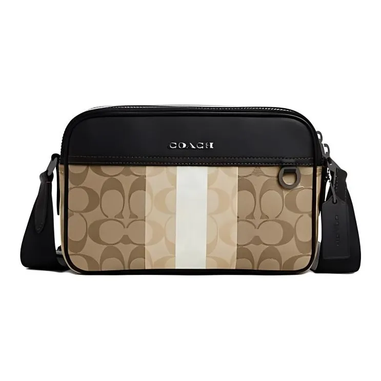 COACH Graham Искусственная кожа с коровьей кожей Сумка через плечо Мужская Многоцветная