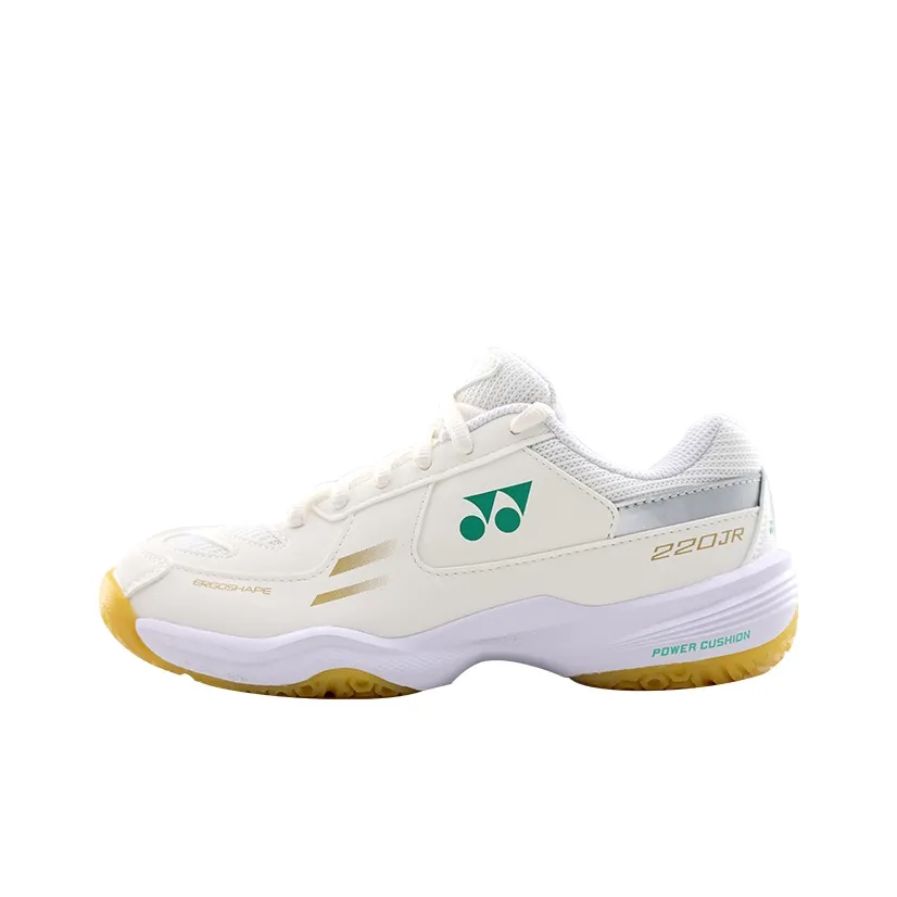 YONEX 220 Collection Slip Resistant, Abrasion Resistant, Breathable Low Top Badminton Shoes Unisex Ecru