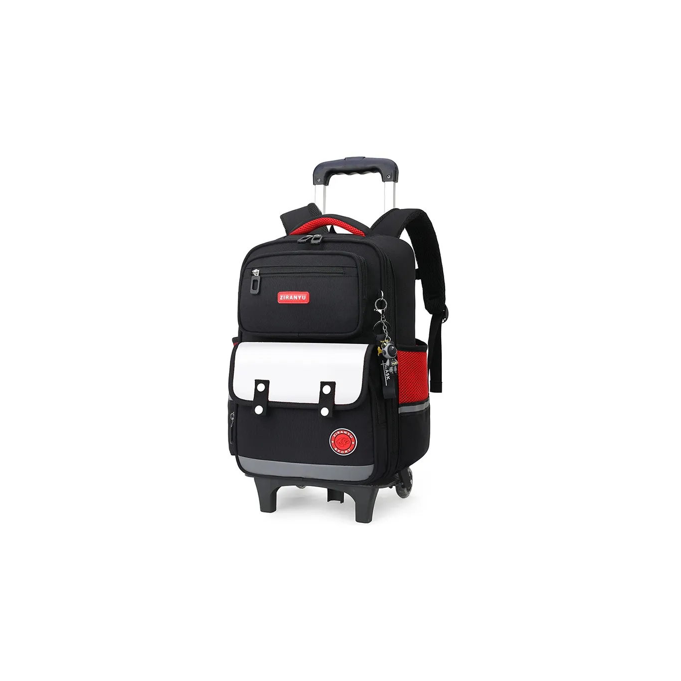 Natural Fish Nylon Multifunctional Backpack Regular Black/Gray/Black Green/Navy Blue/Pink