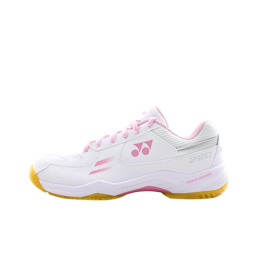 YONEX Power Cushion Cushioning Abrasion Resistant Breathable Coverage Low Top Badminton Shoes Women's White Pink