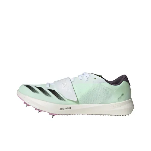 Adidas Adizero TJ/PV Беговые кроссовки Низкие Черные/Зеленые Унисекс