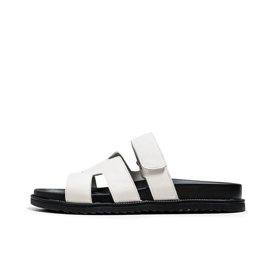 Motion Armor Strap Sandals Flat Men's White