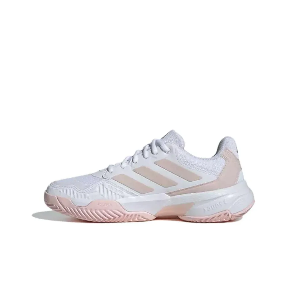 Adidas CourtJam Control 3 Control 3 W Durable Breathable Lightweight Low Top Tennis Shoes Women's White Pink