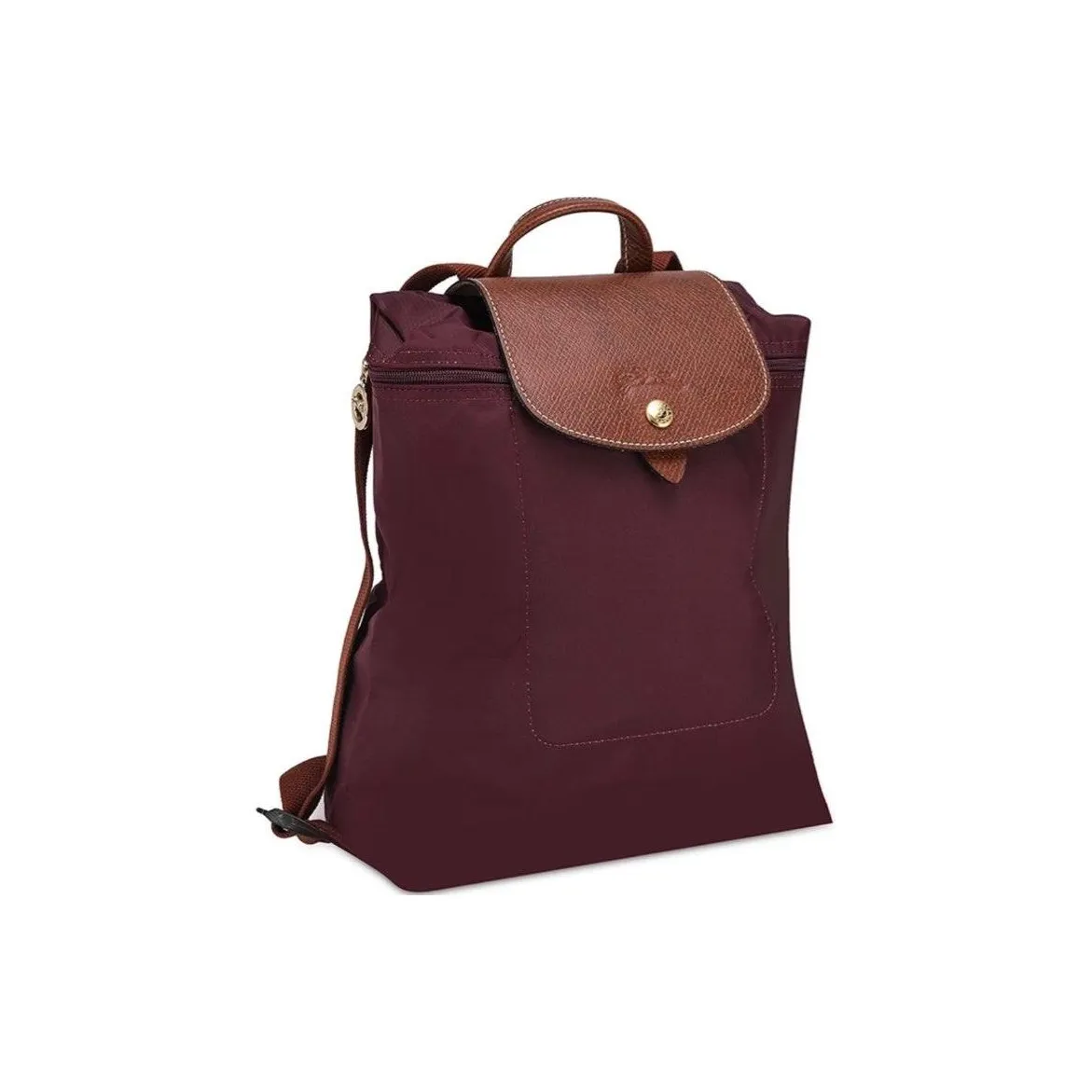 LONGCHAMP Le Pliage Полиамид с переработанным холстом рюкзак среднего размера женский бордовый