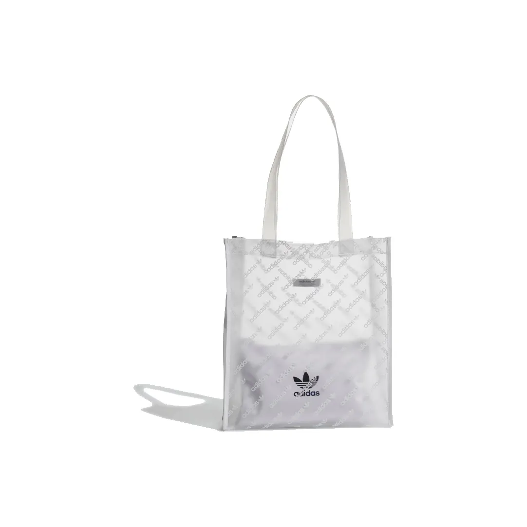 Adidas Originals TPU Tote Bag Shopping Bag Shoulder Bag Handbag Unisex White