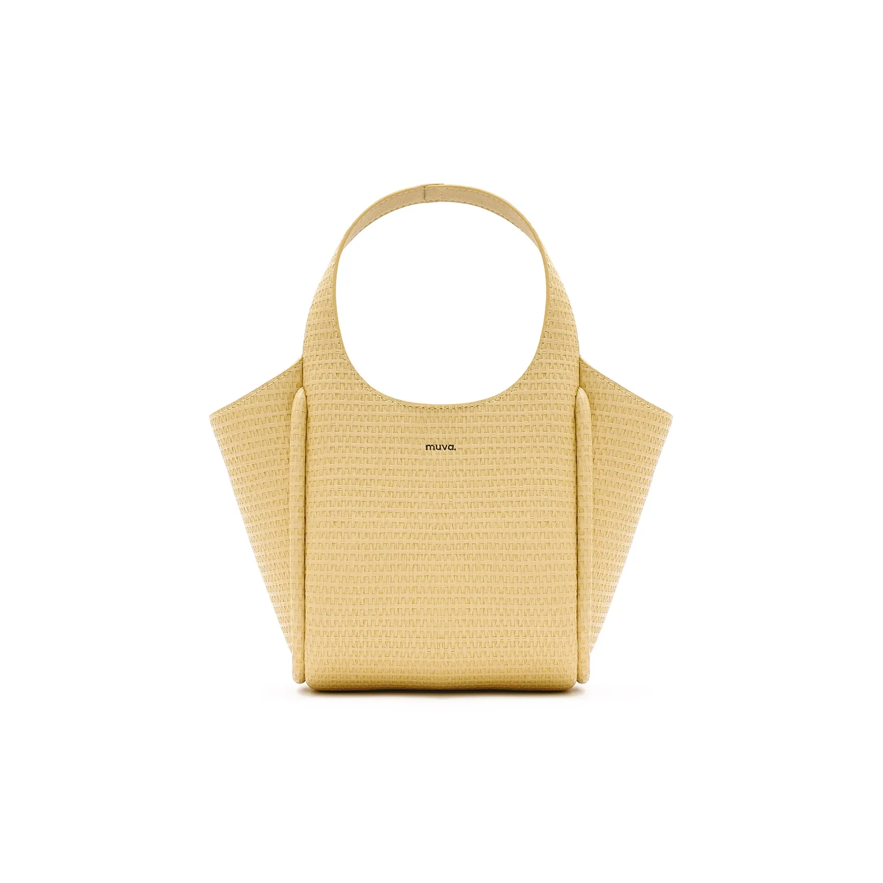 MUVA Корова Кожа Сумка Сумка через плечо Сумка через плечо Нишевый Дизайн Женский Roman Holiday Желтый Молочный Белый