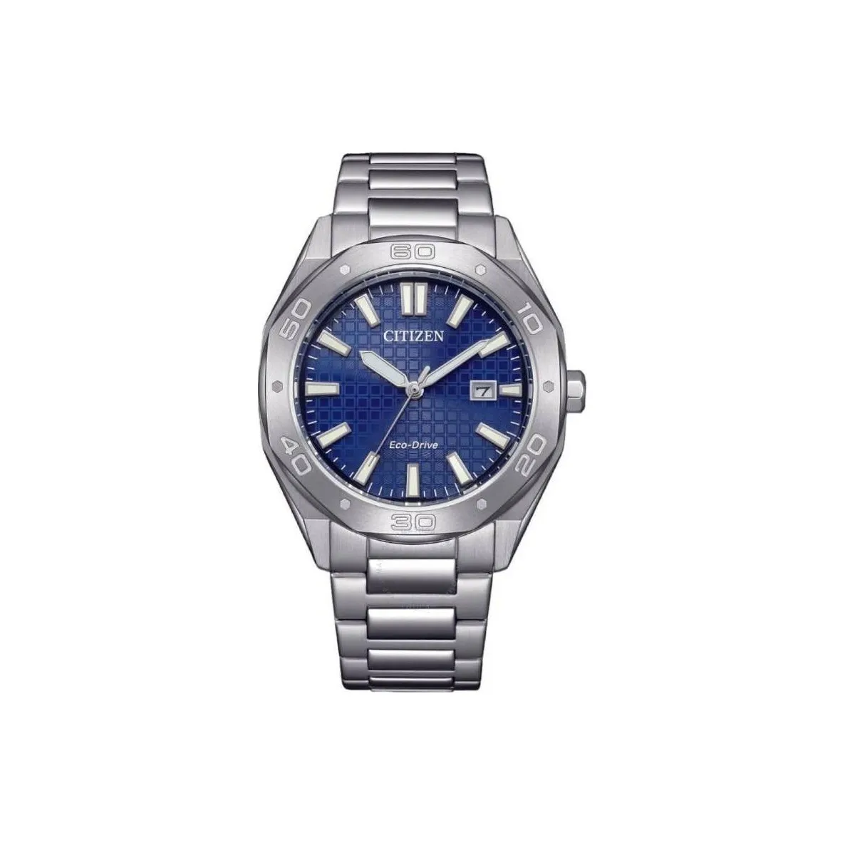 CITIZEN Светильник Кварцевый механизм Нержавеющая сталь Ремешок Часы 41 мм Мужские часы Синий циферблат