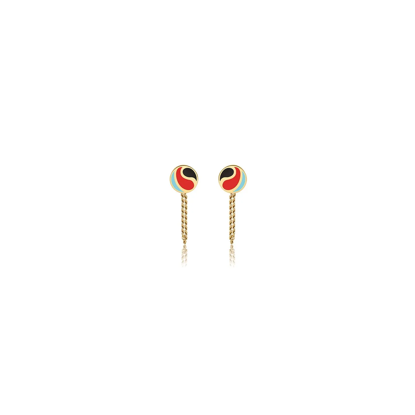 HEYUISLAND Copper Earrings Women's Gold & Brown