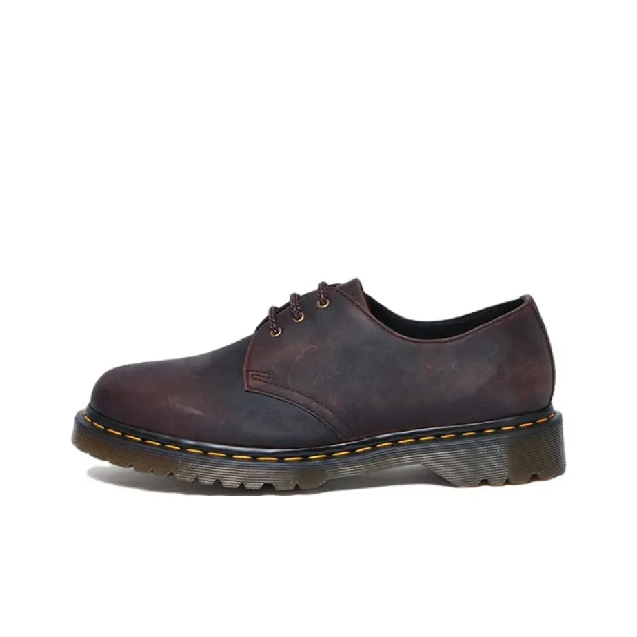 Dr. Martens 1461 Waxed Full Grain Leather Oxford Shoes 'Chestnut'