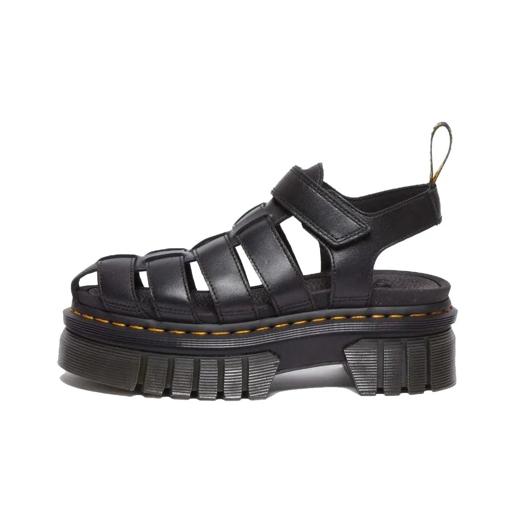 Dr. Martens Ricki Cage Leather Sandals 'Black' Women's