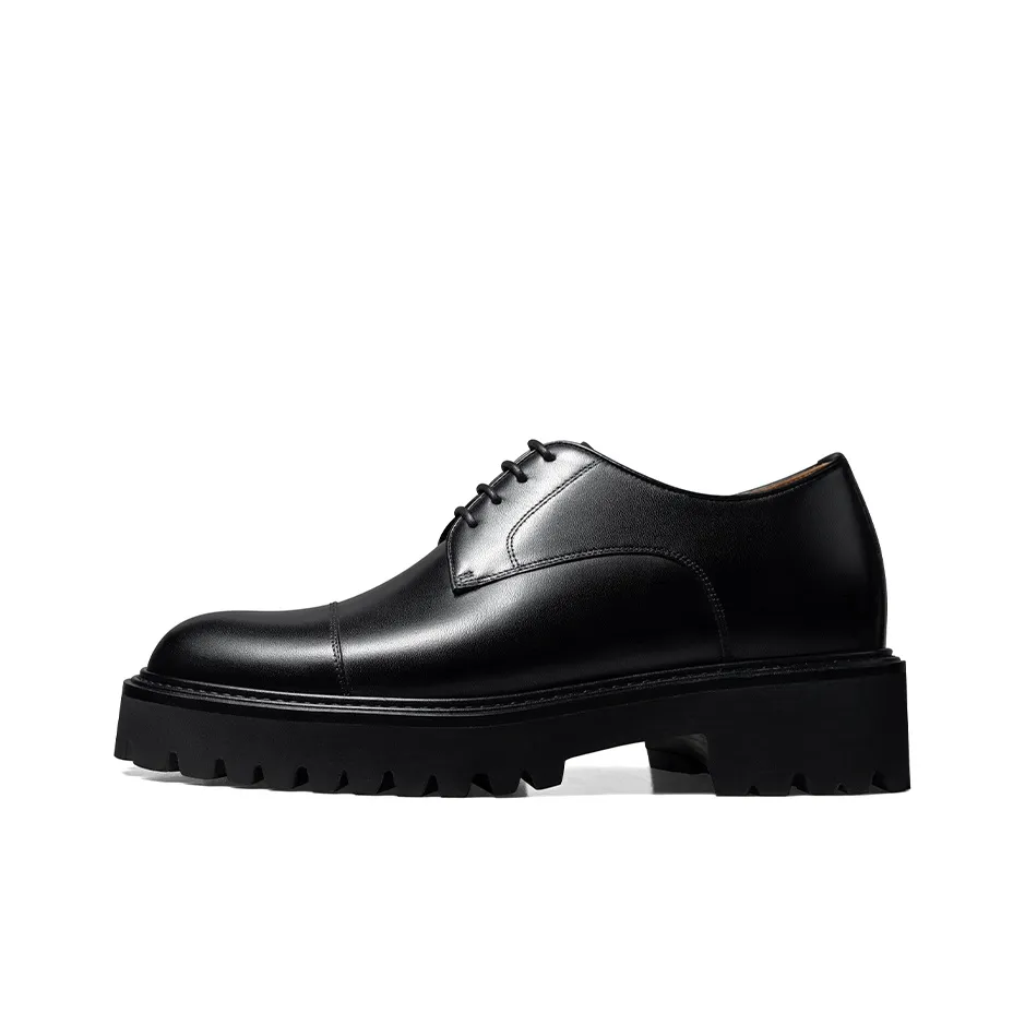 Zuti Британский Бизнес BROGUE Тисненый Derby Обувь Кэжуал около 7,5 см Мужской Черный