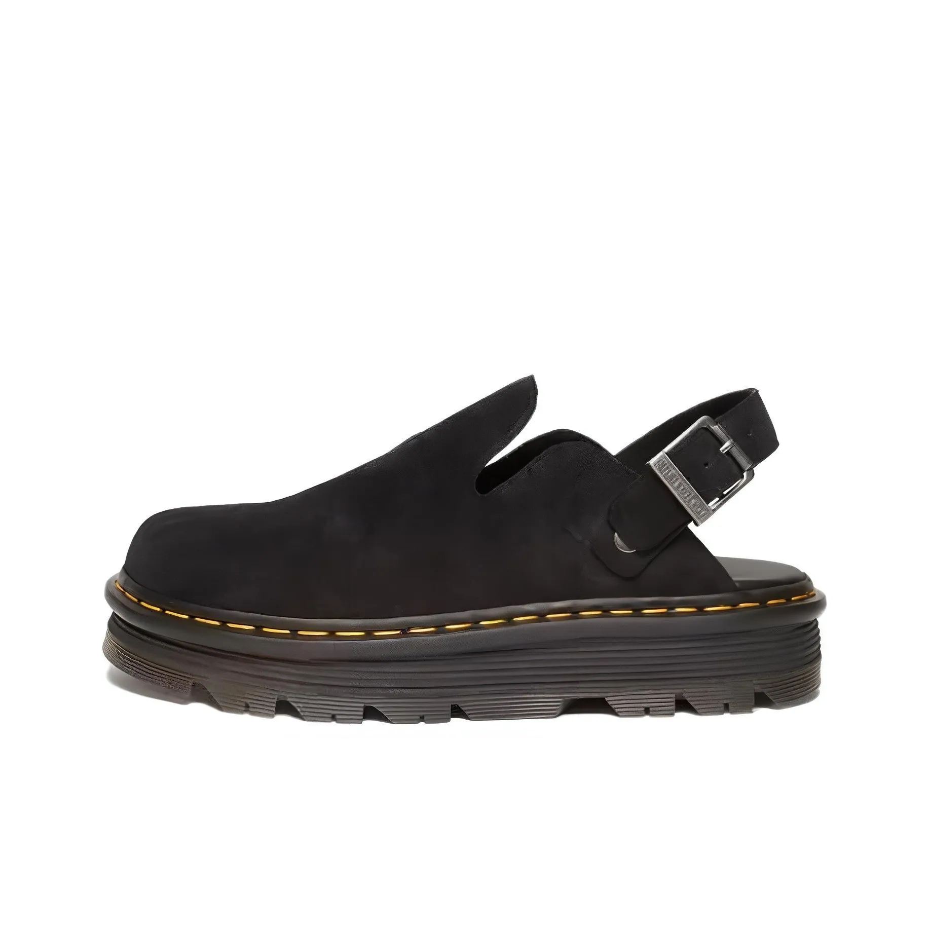 Dr.Martens Zebzag Suede Slingback Platform Mule Black