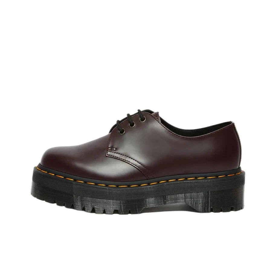Dr. Martens 1461 Smooth Leather Platform Shoes 'Wine Red'