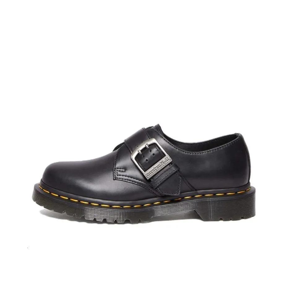 Dr.Martens 1461 Buckle Pull Up Leather Oxford Shoes 'Black' Women's