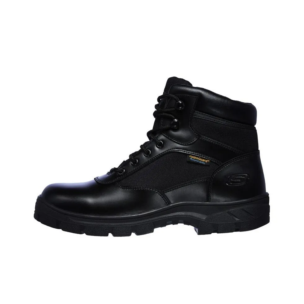 Skechers Work Wascana Benen WP SR Ankle Boots Medium Heel Men's Black