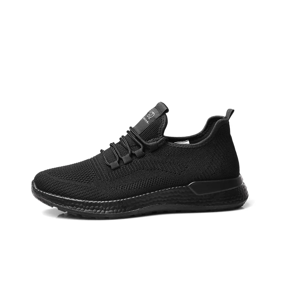 Strongman Running Shoes Men's Low Top Black/Gray