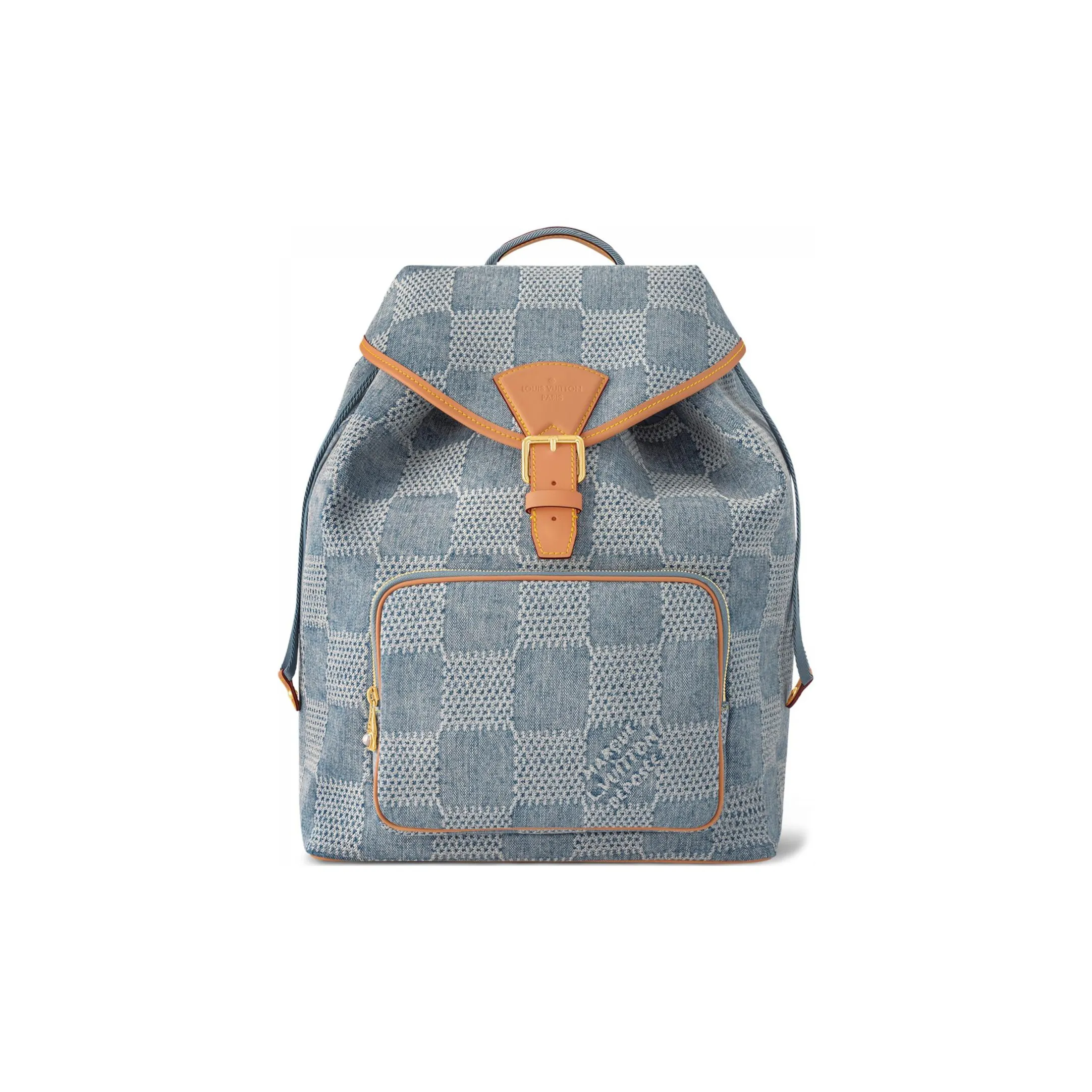 LOUIS VUITTON Montsouris Backpack Damier Denim 3D Blue Denim