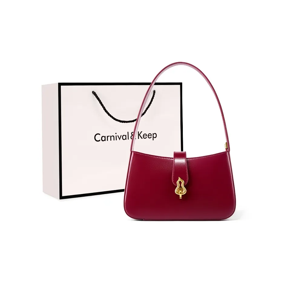 Carnival Keep Сумка из коровьей кожи сумка-багет сумка повседневная женская бордовый черный кофейный