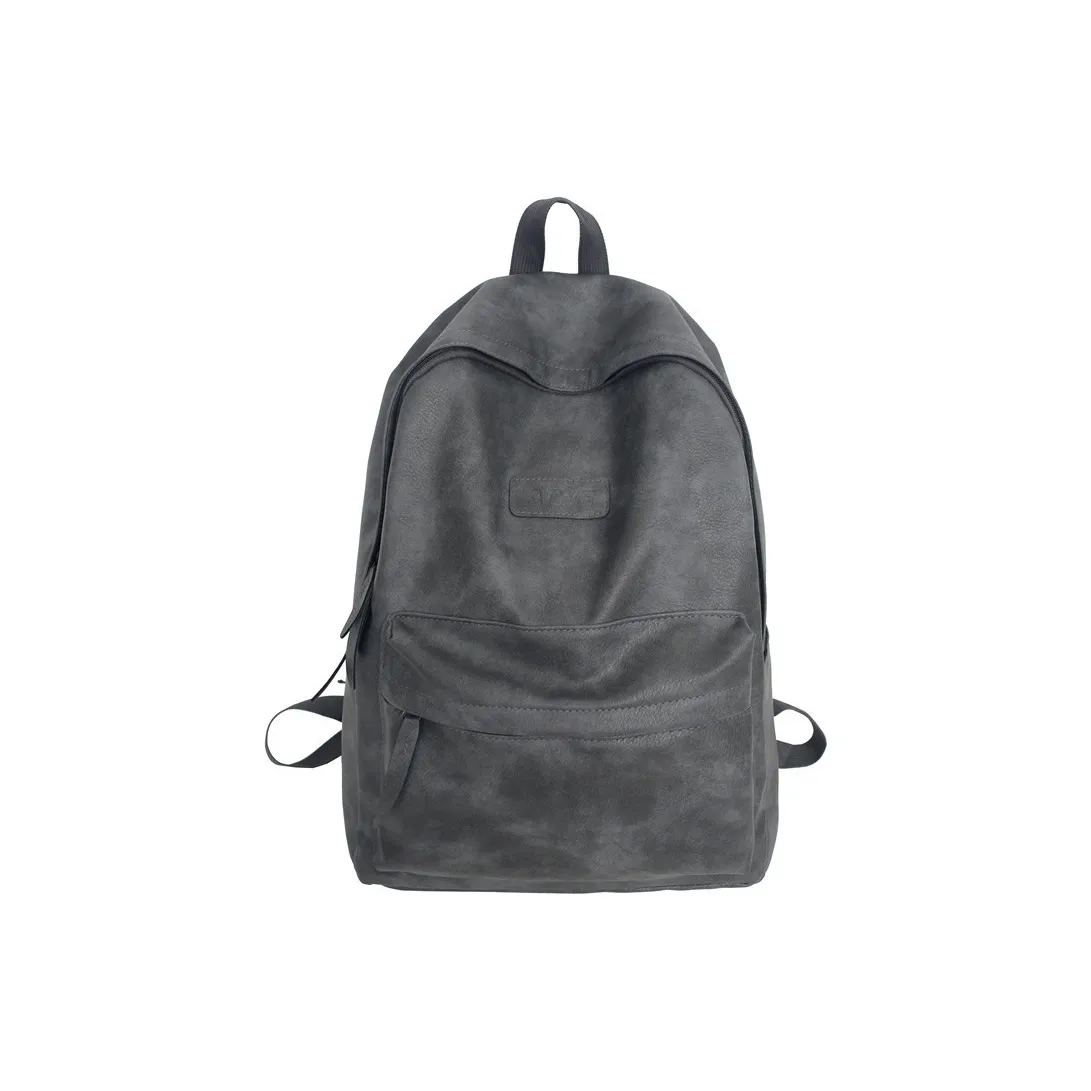Huangmu PU Backpack Unisex Multicolor