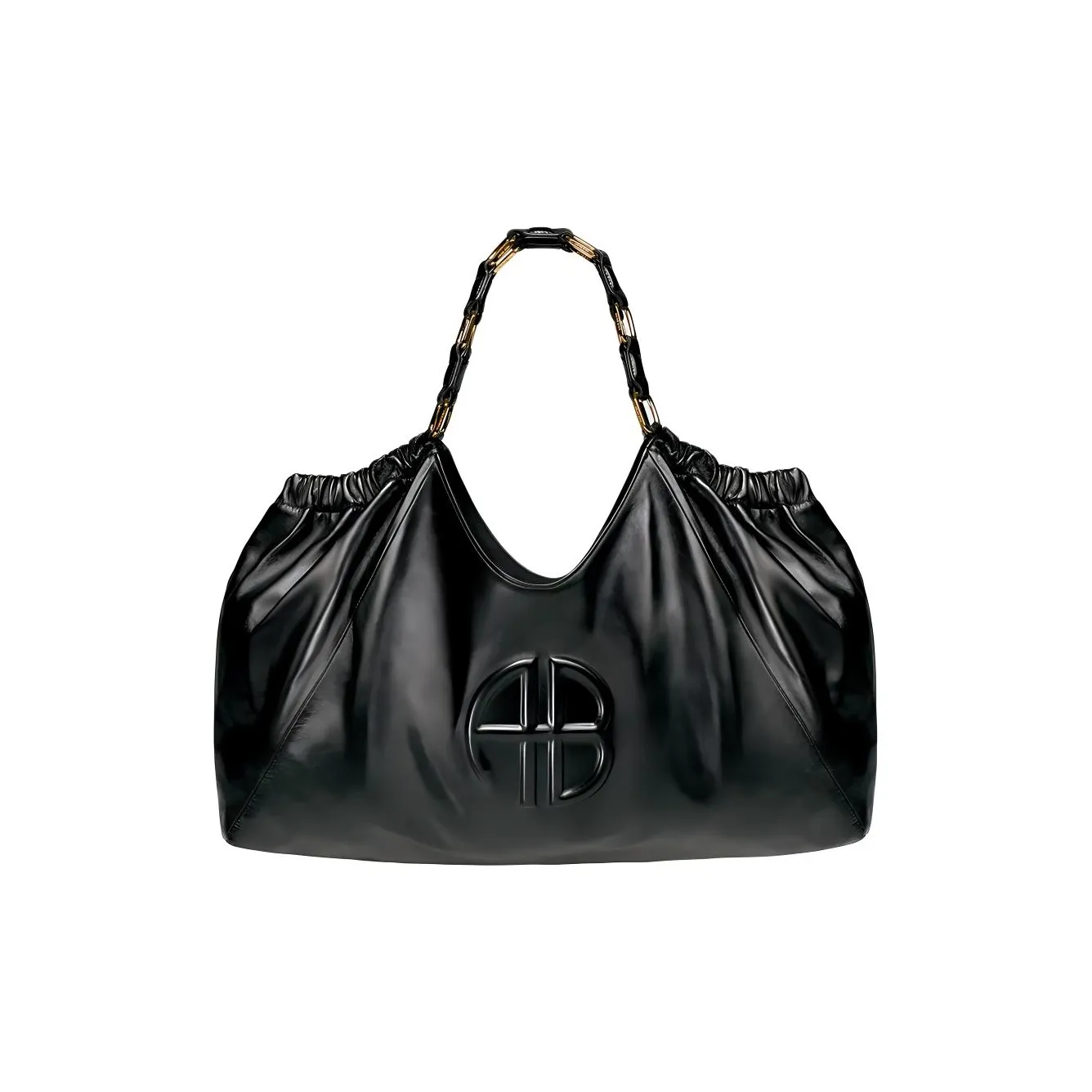 Anine Bing Logo embossed Leather Tote Bag