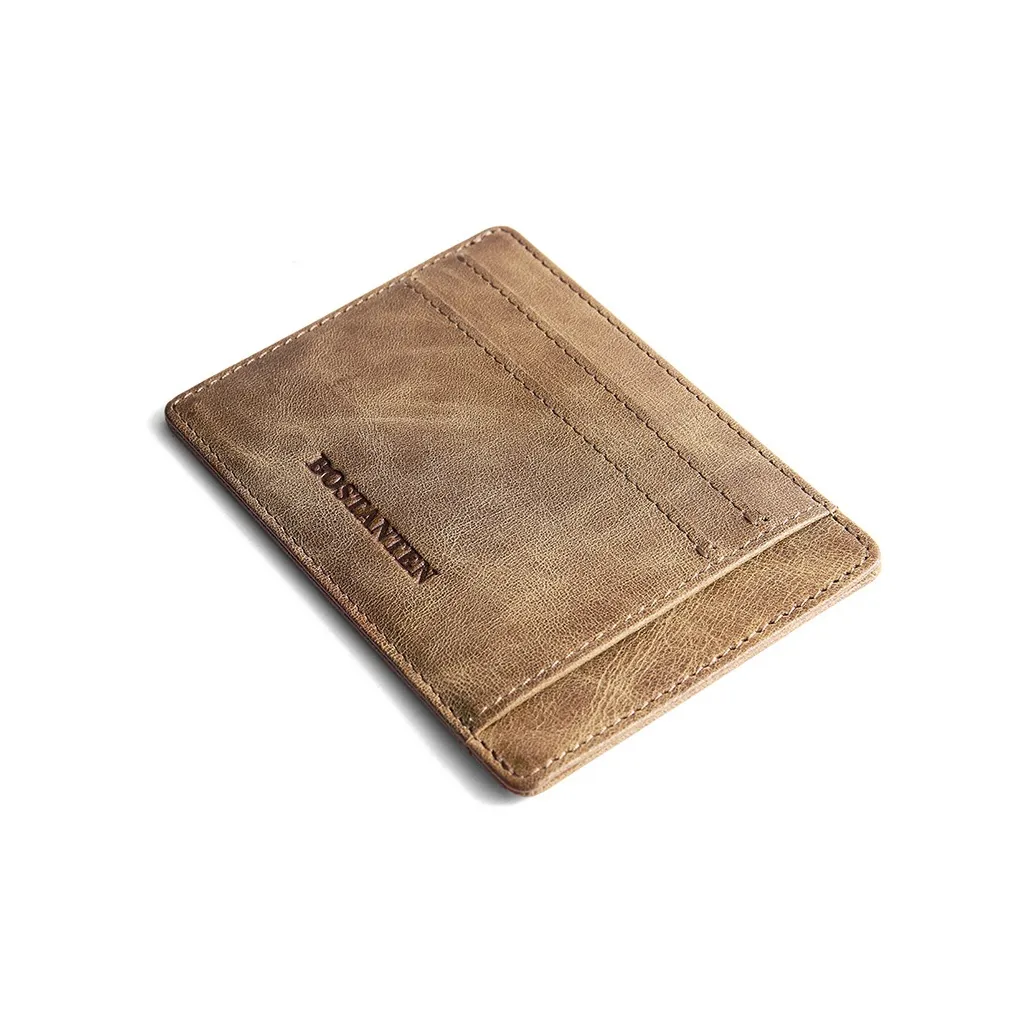 BOSTANTEN Cow Leather Card Holder All Unisex