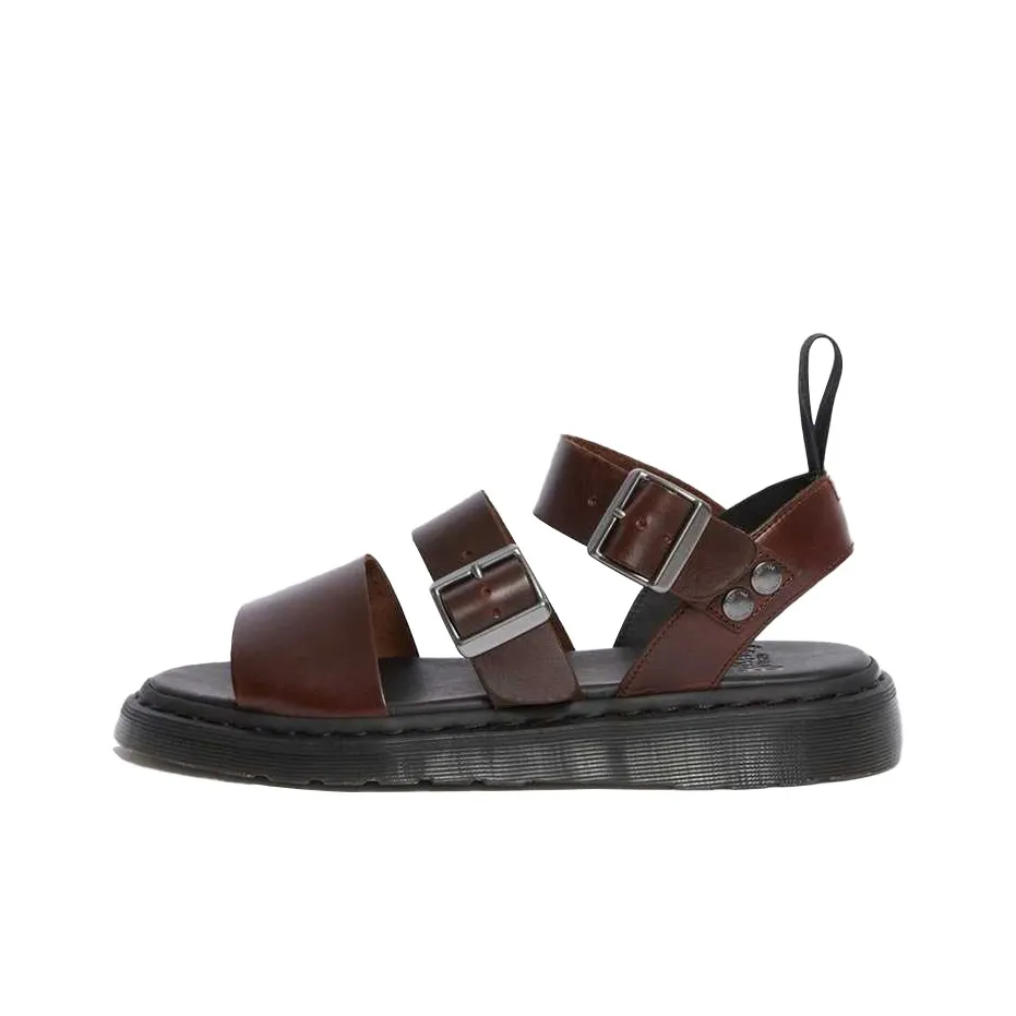 Dr.Martens Gryphon Brando Unisex Charro Brando Gladiator Sandals Dark Brown