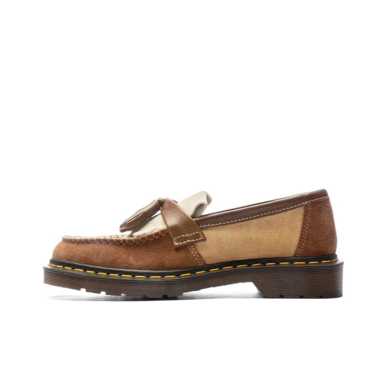 Dr. Martens Adrian Made In England Suede Tassle Loafers 'Dark Brown'
