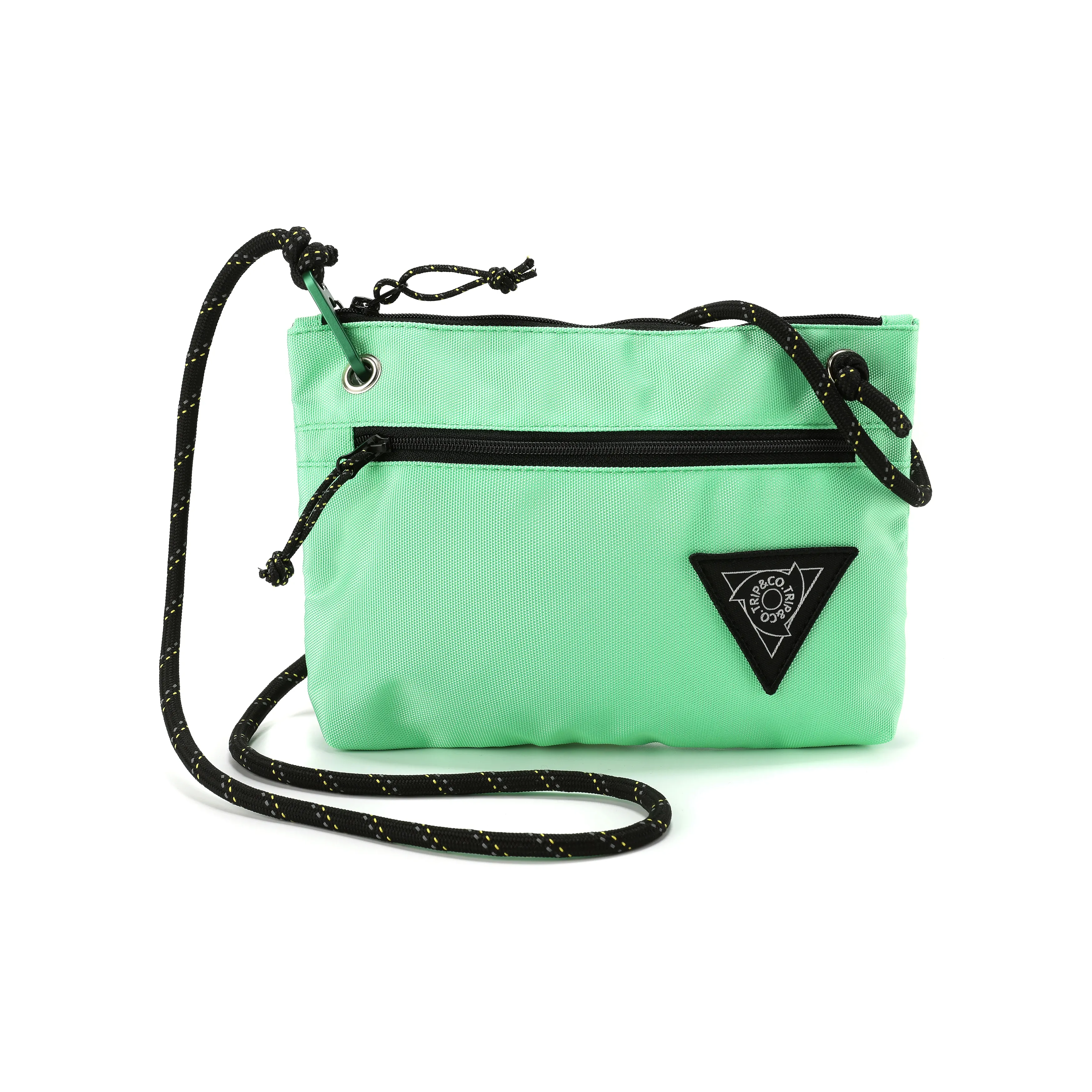 TRIP&CO Polyester Crossbody Bag Small Size Unisex Green Pink Purple Blue Orange Yellow