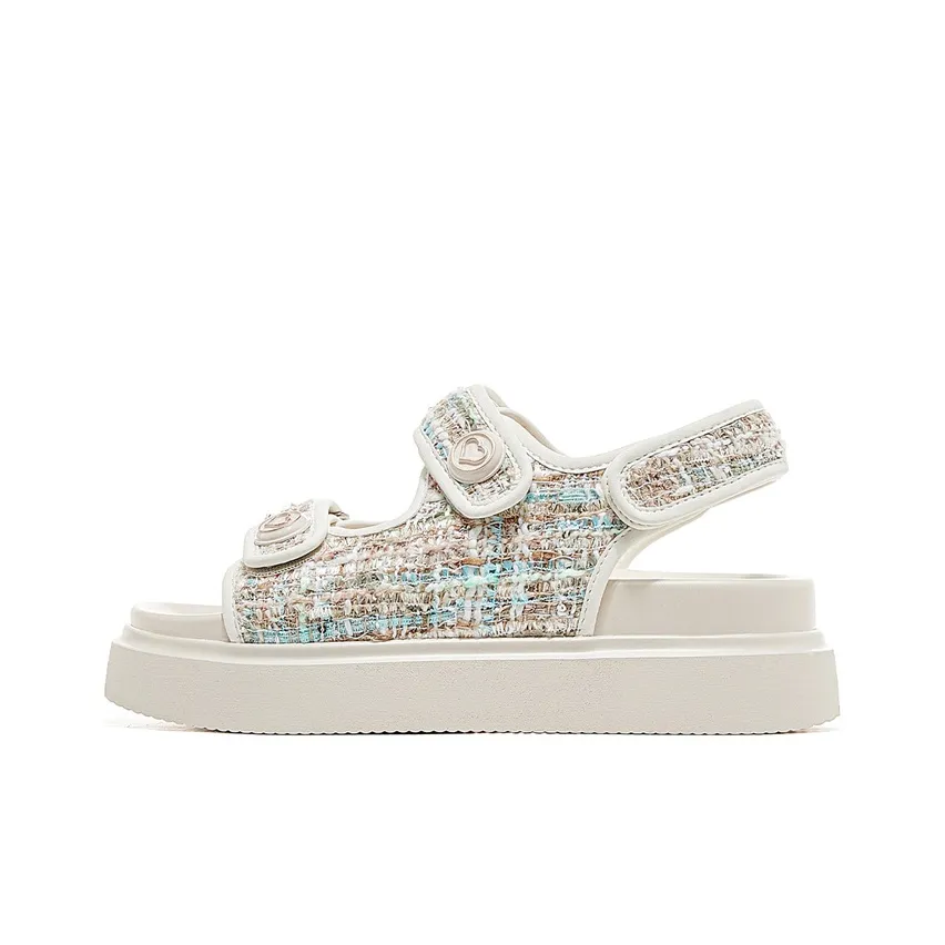JOSINY Beach Sandals Women's Apricot