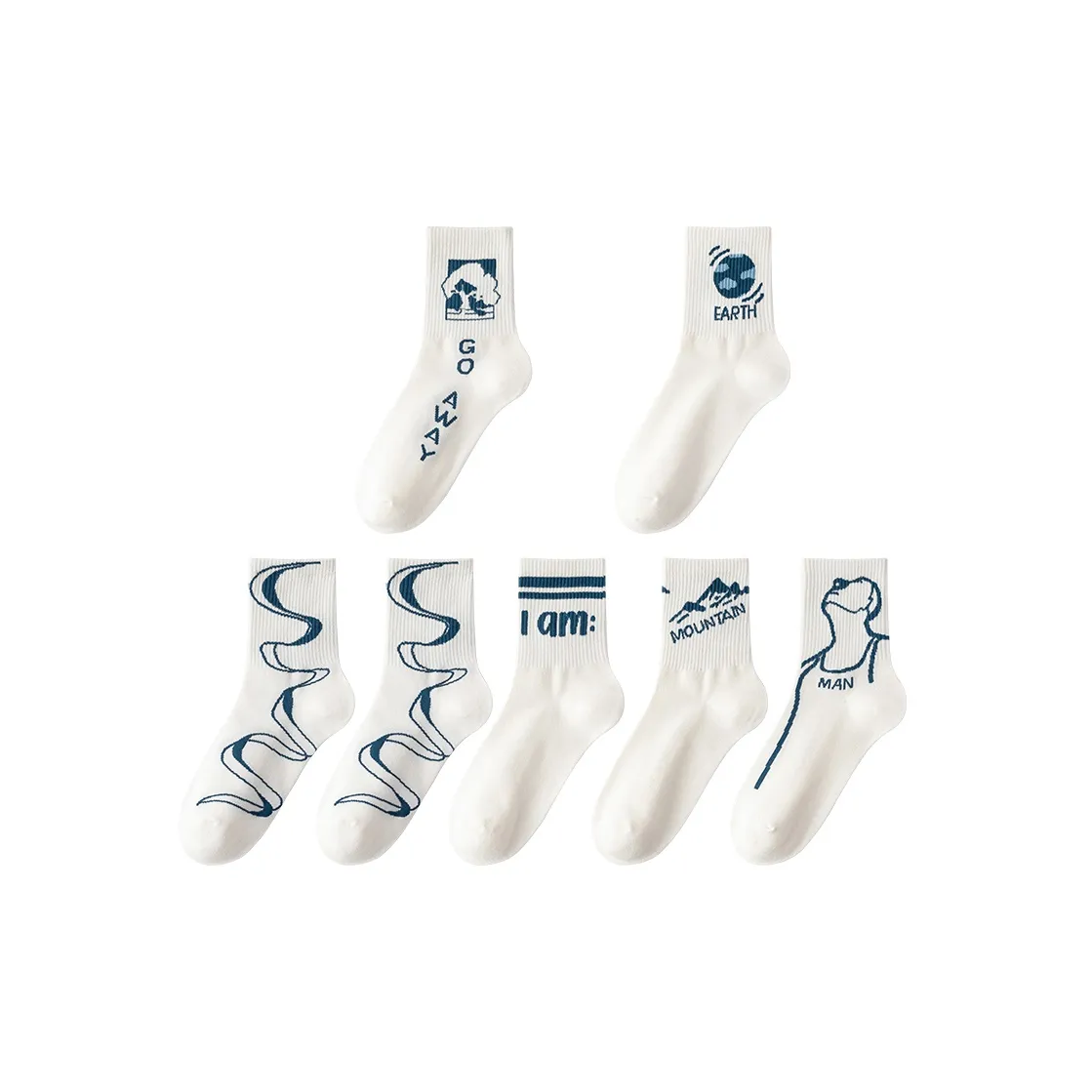 SOIE Mid Calf Socks Women's Combo Set