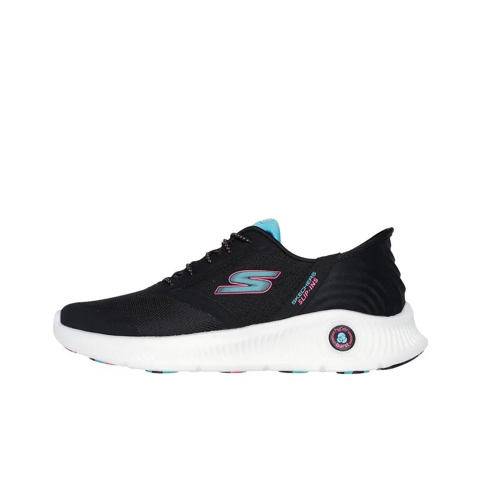 Skechers Slip Ins Низкий Топ Casual Женский Черный Белый
