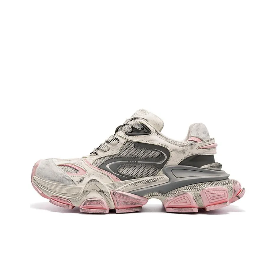 CHERYKALLY Jumping Candy Abrasion Resistant Breathable Coverage Low Top Chunky Sneakers 5cm Unisex