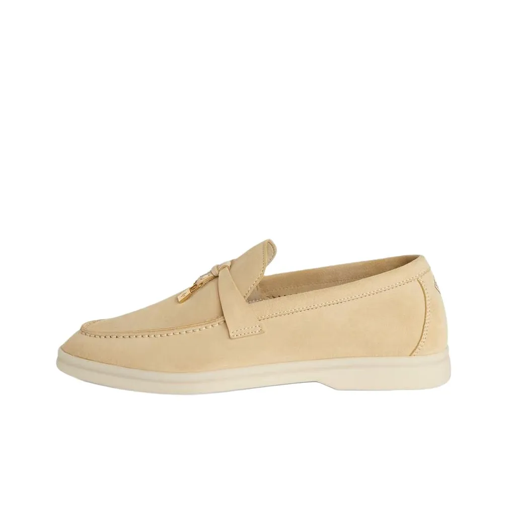 Loro Piana Summer Charms Walk Loafers Women's Yellow