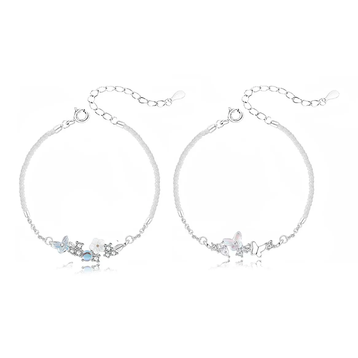 JOYDINNY Плетеные канатные браслеты унисекс