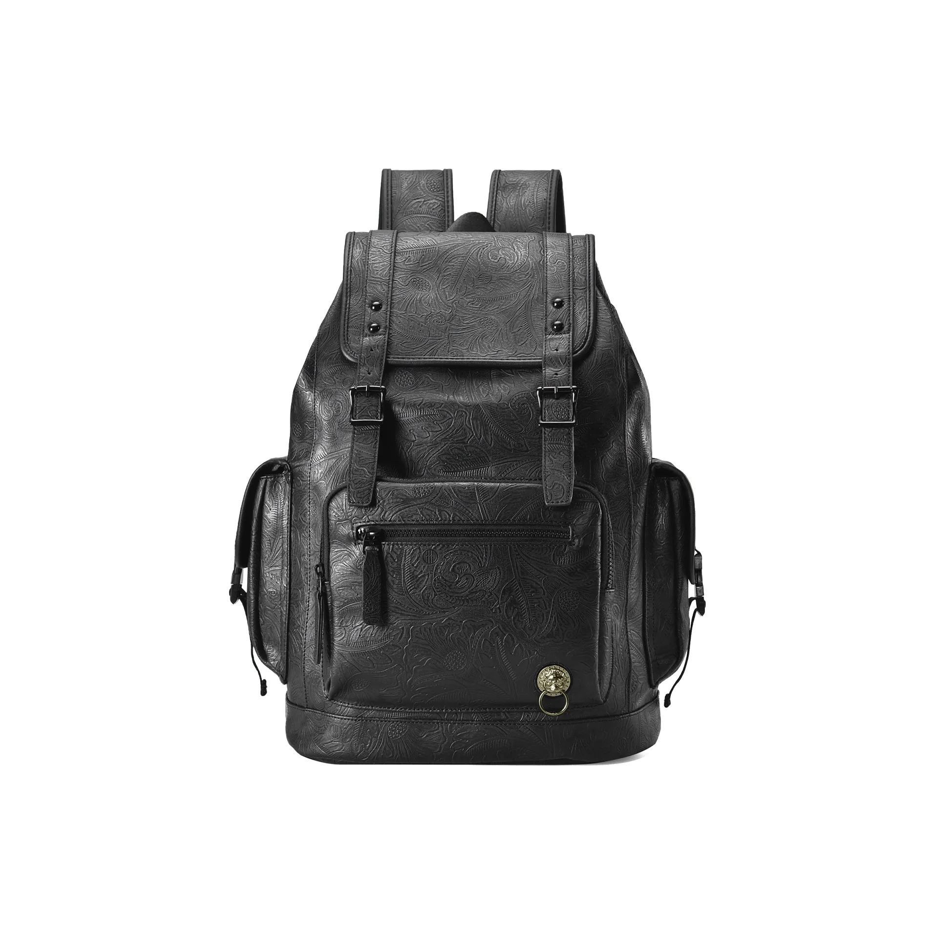 Hatsune Miku PVC Арахисовая текстура Водоотталкивающая вышивка Модный Повседневный Коммутирование Путешественный Рюкзак Унисекс Черный