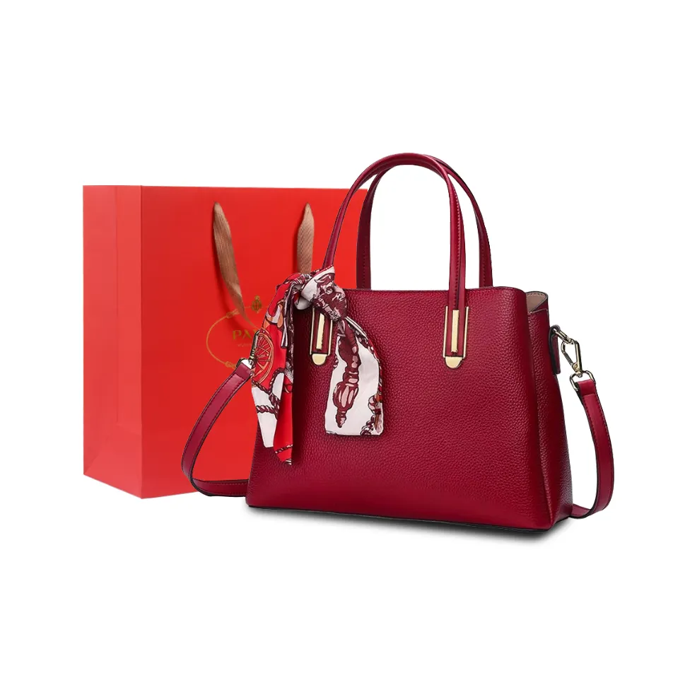 PAYOT Корова Кожа Сумка на плечо Сумка через плечо Обычная Женская Бургунди Синий