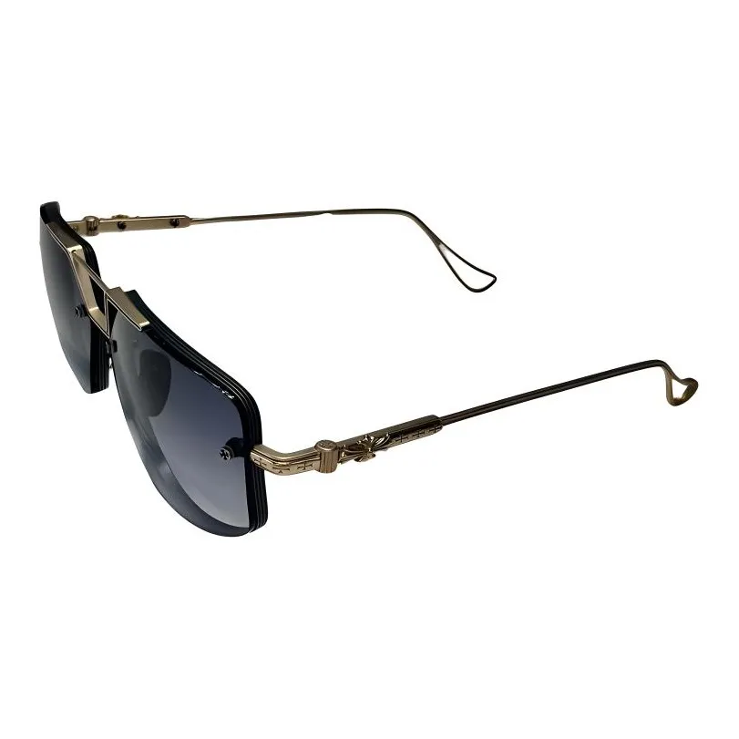 Chrome Hearts Irregular Shape Sunglasses Unisex Gold