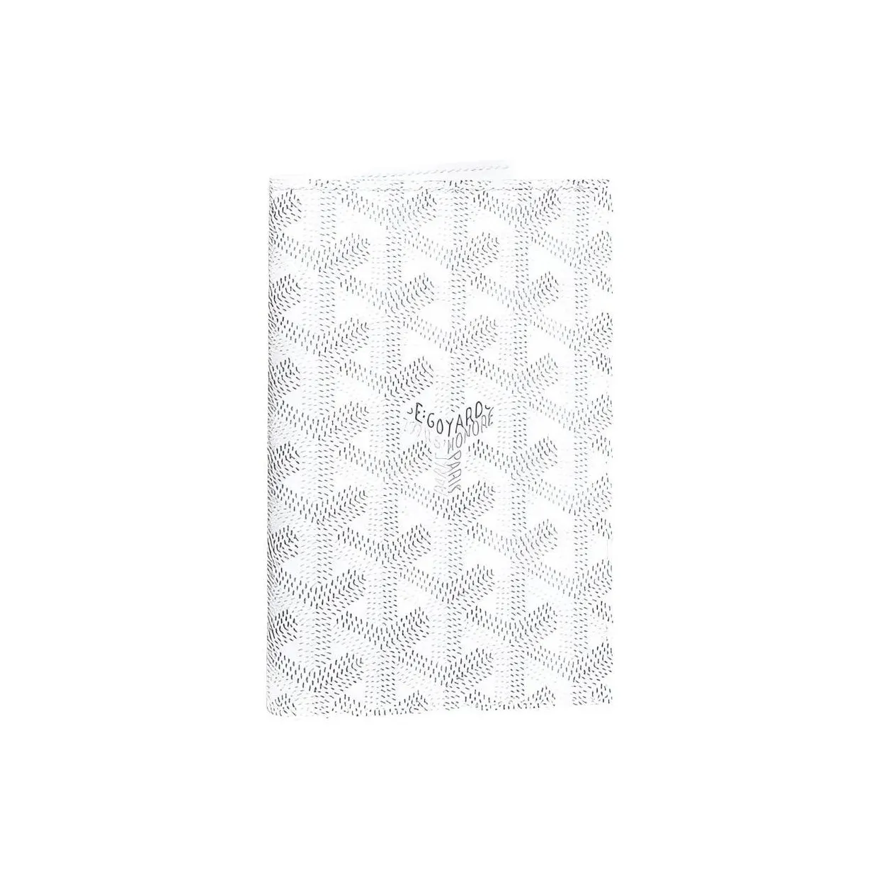 GOYARD Grenelle Canvas With Leather Card Holder Passport Holder Unisex White