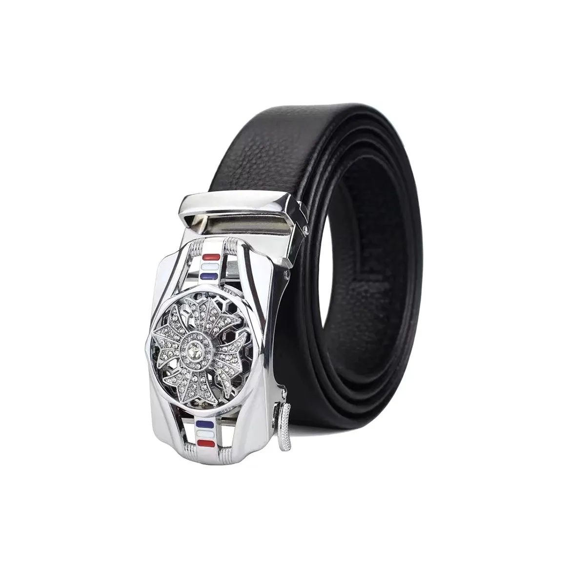 ALIEN BANG Ремни из коровьей кожи Мужской Черный Ширина 3,5 см